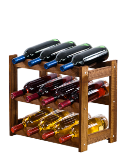 Drewniany regał na wino RW-1 /12 butelek/ Brązowy - product 2
