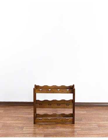 Regały - Drewniany regał na wino RW-1 /12 butelek/ Brązowy - product 6