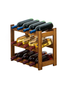 Drewniany regał na wino RW-1 /12 butelek/ Olcha