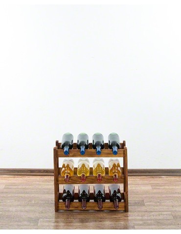 Regały - Drewniany regał na wino RW-1 /12 butelek/ Olcha - product 3