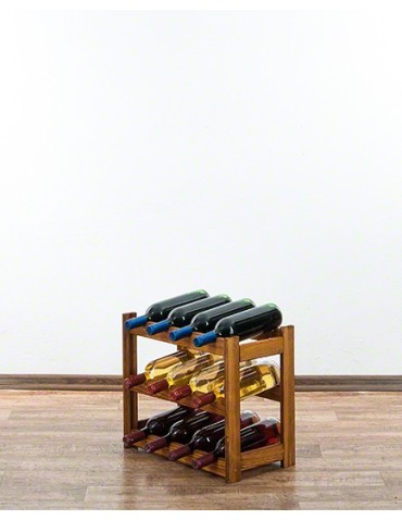 Regały - Drewniany regał na wino RW-1 /12 butelek/ Olcha - product 4