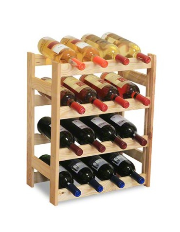Drewniany regał na wino RW-1 /16 butelek/ Naturalny - product 2