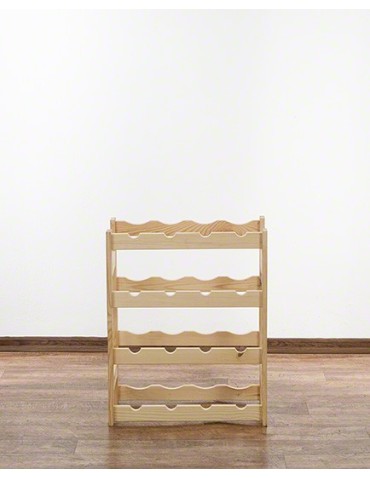 Regały - Drewniany regał na wino RW-1 /16 butelek/ Naturalny - product 9