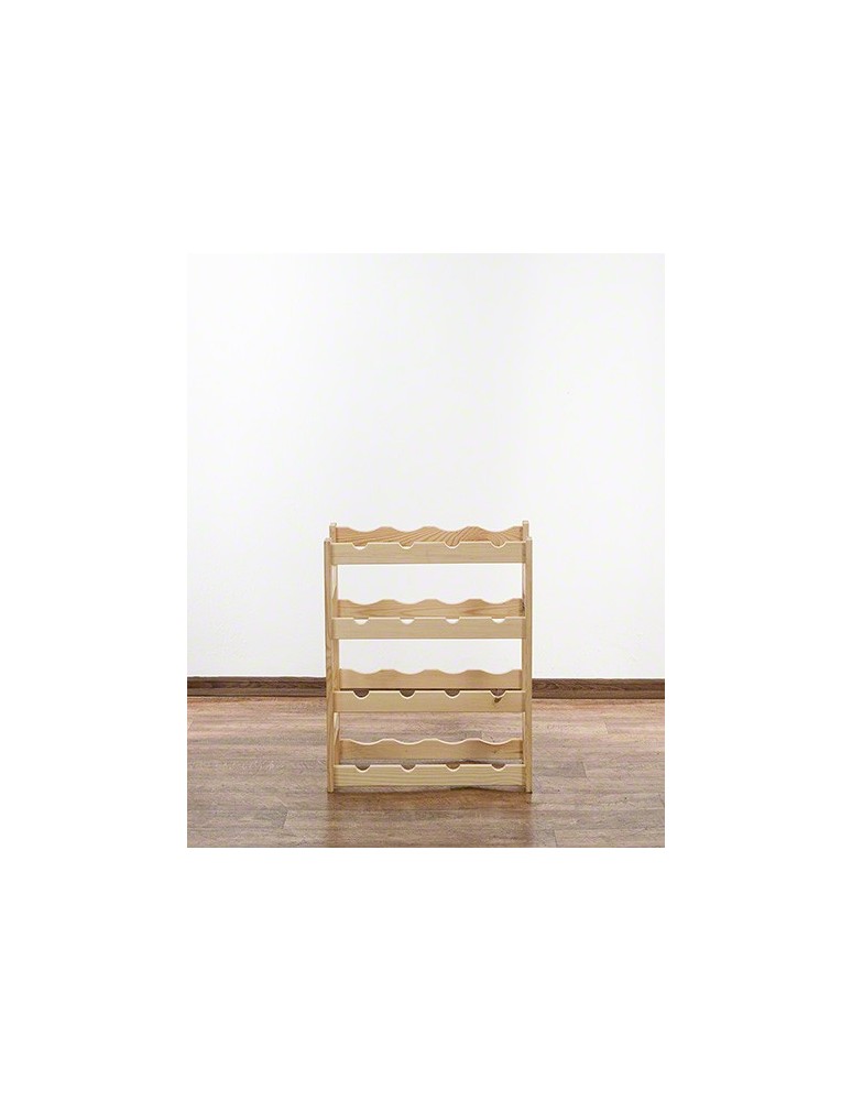 Regały - Drewniany regał na wino RW-1 /16 butelek/ Naturalny - product b2b.wamar.biz 9