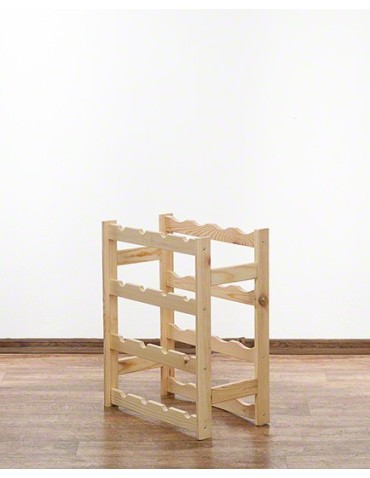 Regały - Drewniany regał na wino RW-1 /16 butelek/ Naturalny - product 10