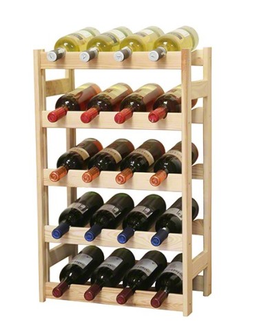Drewniany regał na wino RW-1 /20 butelek/ Naturalny - product 2