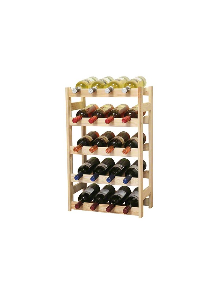 Regały - Drewniany regał na wino RW-1 /20 butelek/ Naturalny - product b2b.wamar.biz 2