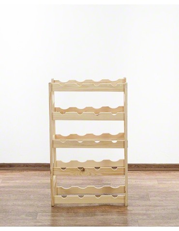 Regały - Drewniany regał na wino RW-1 /20 butelek/ Naturalny - product 5