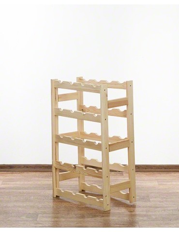 Regały - Drewniany regał na wino RW-1 /20 butelek/ Naturalny - product 6