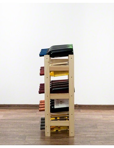 Regały - Drewniany regał na wino RW-1 /20 butelek/ Naturalny - product 8