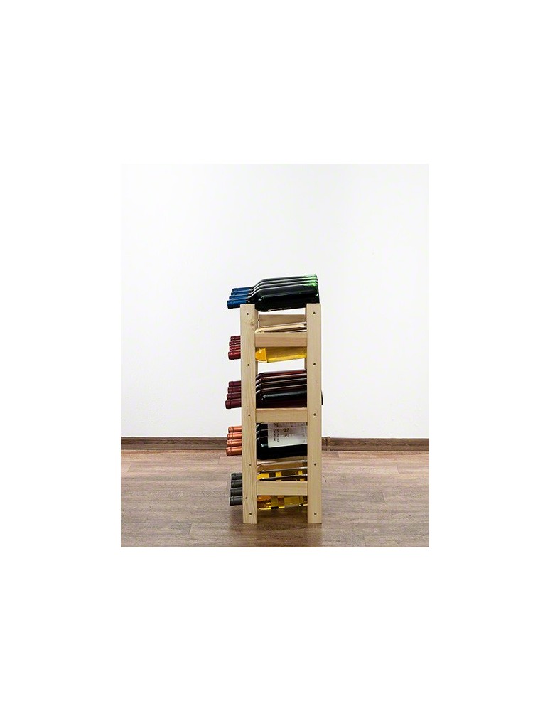 Regały - Drewniany regał na wino RW-1 /20 butelek/ Naturalny - product b2b.wamar.biz 8