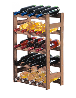 Drewniany regał na wino RW-1 /20 butelek/ Brązowy - product 2