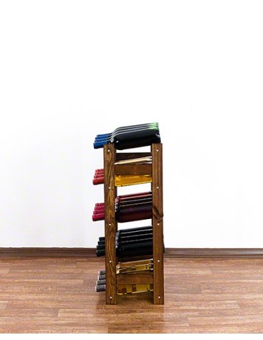 Regały - Drewniany regał na wino RW-1 /20 butelek/ Brązowy - product 3