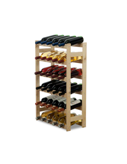 Drewniany regał na wino RW-1 /30 butelek/ Naturalny