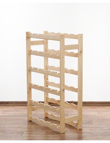 Regały - Drewniany regał na wino RW-1 /30 butelek/ Naturalny - product 5