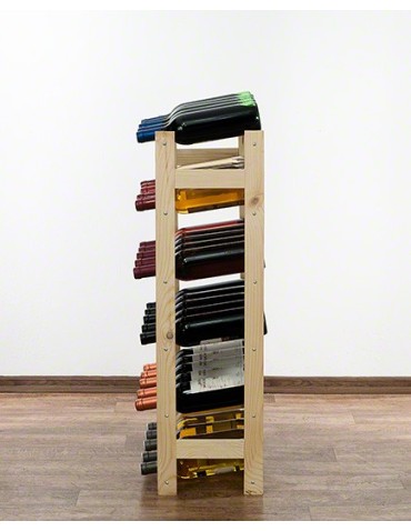 Regały - Drewniany regał na wino RW-1 /30 butelek/ Naturalny - product 7