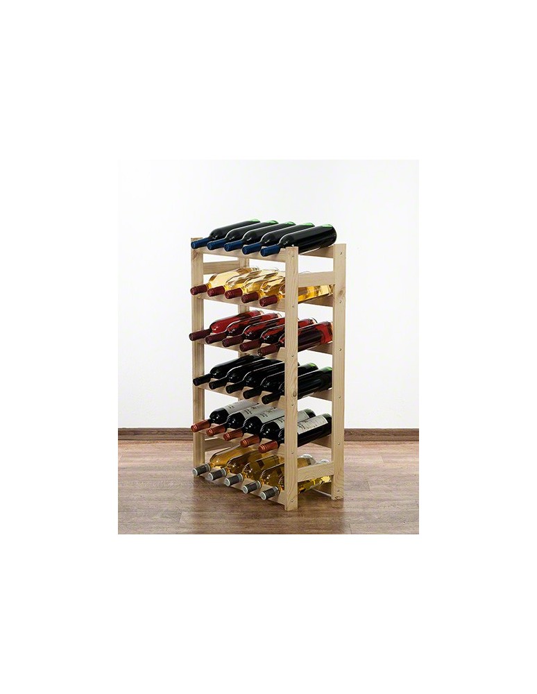 Regały - Drewniany regał na wino RW-1 /30 butelek/ Naturalny - product b2b.wamar.biz 8