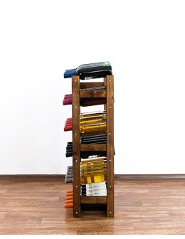 Drewniany regał na wino RW-1 /30 butelek/ Brązowy - product 2