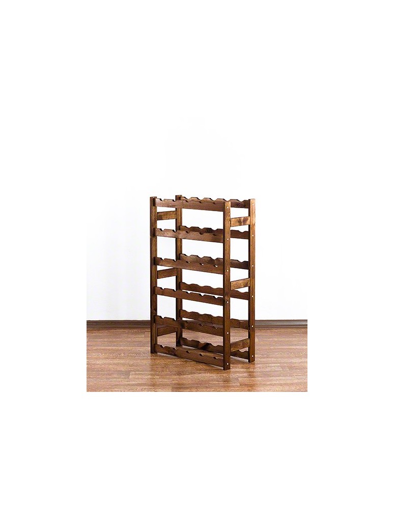 Regały - Drewniany regał na wino RW-1 /30 butelek/ Brązowy - product b2b.wamar.biz 7