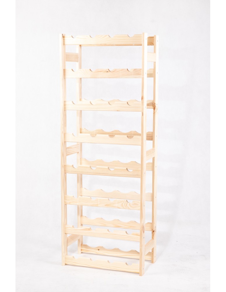 Regały - Drewniany regał na wino RW-1 /32 butelki/ Naturalny - product b2b.wamar.biz 4