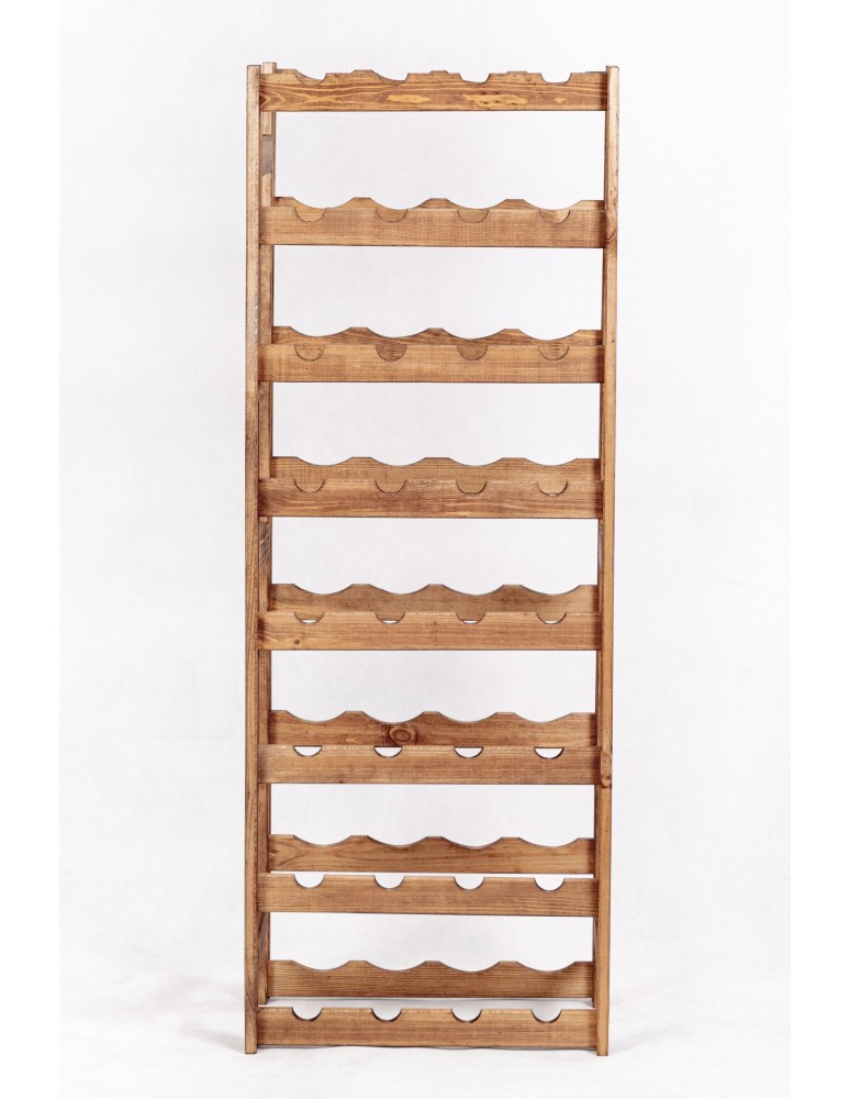 Regały - Drewniany regał na wino RW-1 /32 butelki/ Brązowy - product b2b.wamar.biz 2