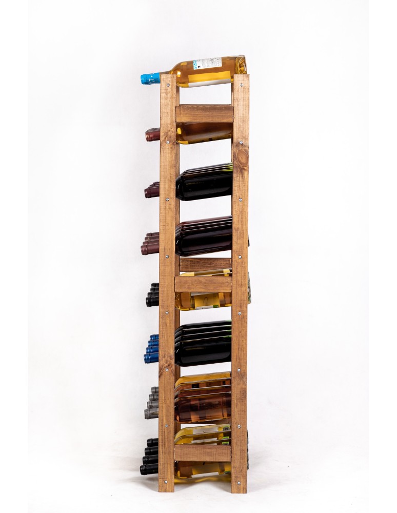 Regały - Drewniany regał na wino RW-1 /32 butelki/ Brązowy - product b2b.wamar.biz 7