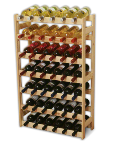 Drewniany regał na wino RW-1 /42 butelki/ Naturalny - product 2