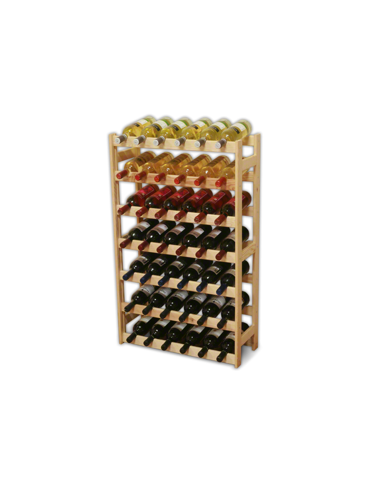 Regały - Drewniany regał na wino RW-1 /42 butelki/ Naturalny - product b2b.wamar.biz 2