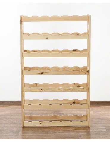 Regały - Drewniany regał na wino RW-1 /42 butelki/ Naturalny - product 3