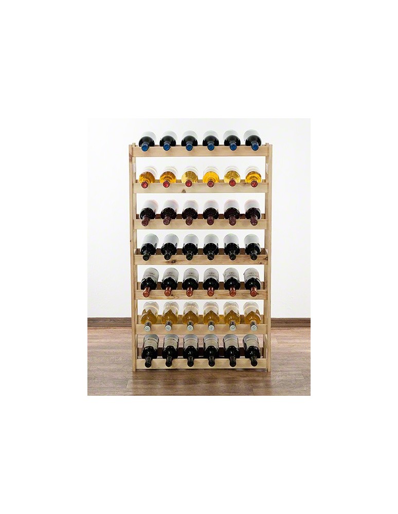 Regały - Drewniany regał na wino RW-1 /42 butelki/ Naturalny - product b2b.wamar.biz 4