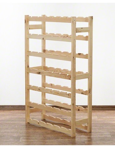 Regały - Drewniany regał na wino RW-1 /42 butelki/ Naturalny - product 5