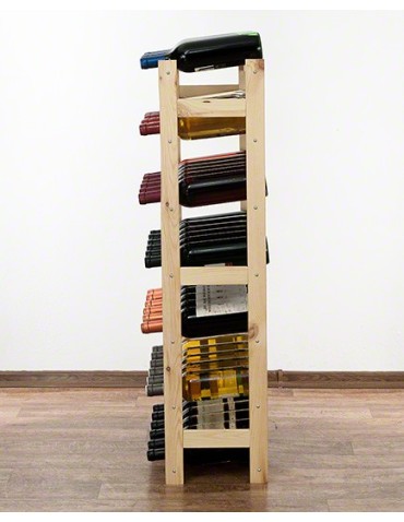 Regały - Drewniany regał na wino RW-1 /42 butelki/ Naturalny - product 7