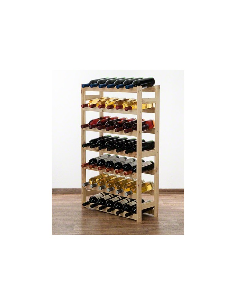 Regały - Drewniany regał na wino RW-1 /42 butelki/ Naturalny - product b2b.wamar.biz 8