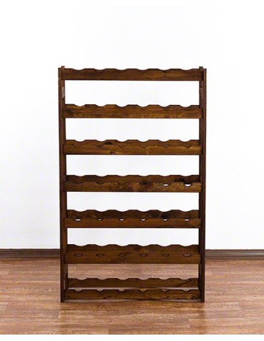 Regały - Drewniany regał na wino RW-1 /42 butelki/ Brązowy - product 3