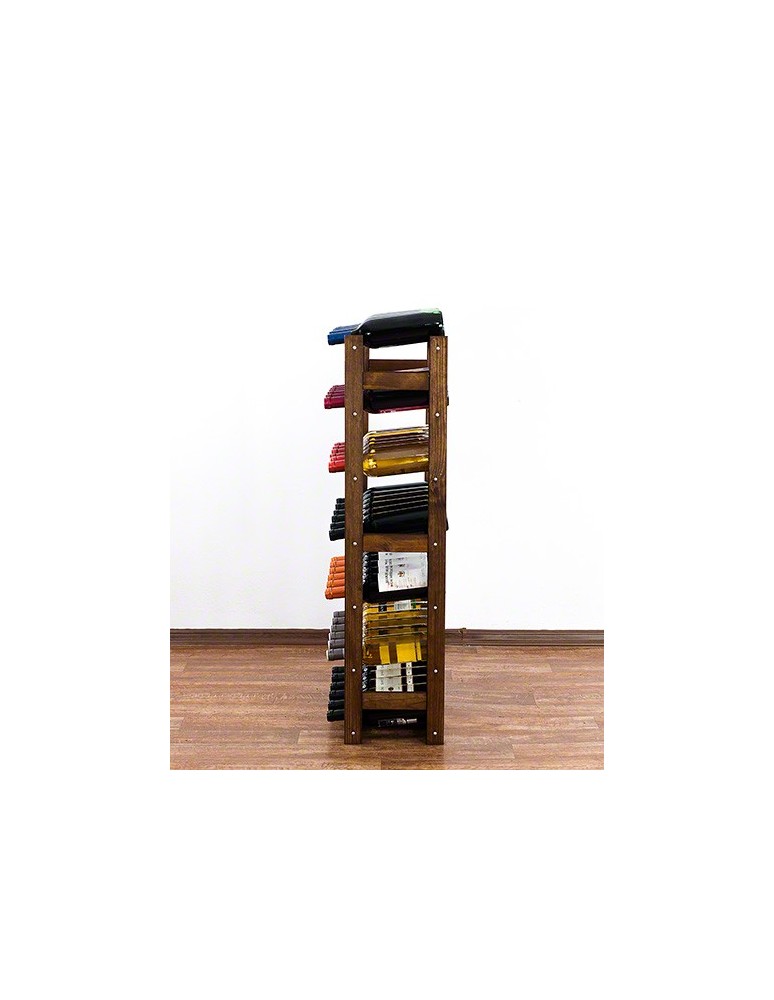Regały - Drewniany regał na wino RW-1 /42 butelki/ Brązowy - product b2b.wamar.biz 8