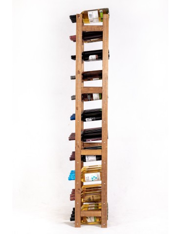 Regały - Drewniany regał na wino RW-1 /44 butelki/ Brązowy - product 3