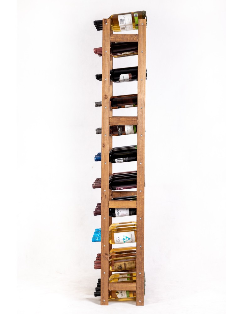 Regały - Drewniany regał na wino RW-1 /44 butelki/ Brązowy - product b2b.wamar.biz 3