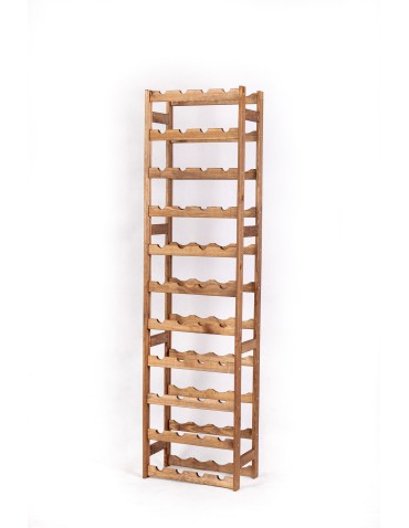 Regały - Drewniany regał na wino RW-1 /44 butelki/ Brązowy - product 7