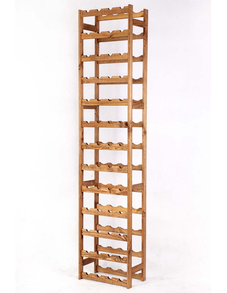 Regały - Drewniany regał na wino RW-1 /52 butelki/ Brązowy - product b2b.wamar.biz 5