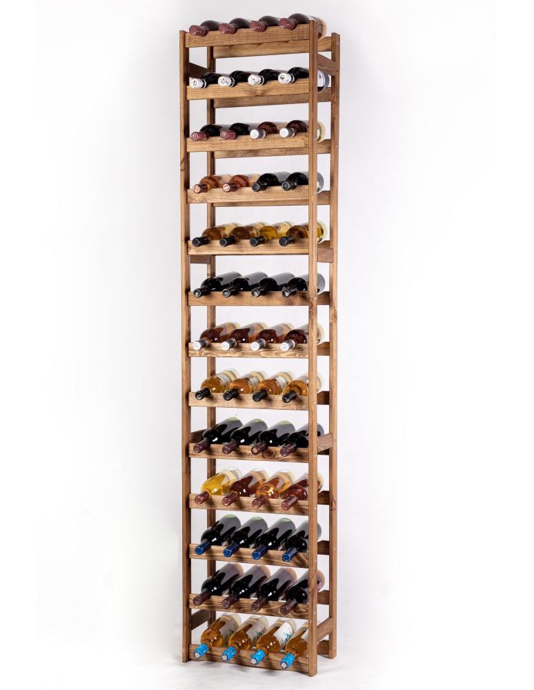 Regały - Drewniany regał na wino RW-1 /52 butelki/ Brązowy - product b2b.wamar.biz 8