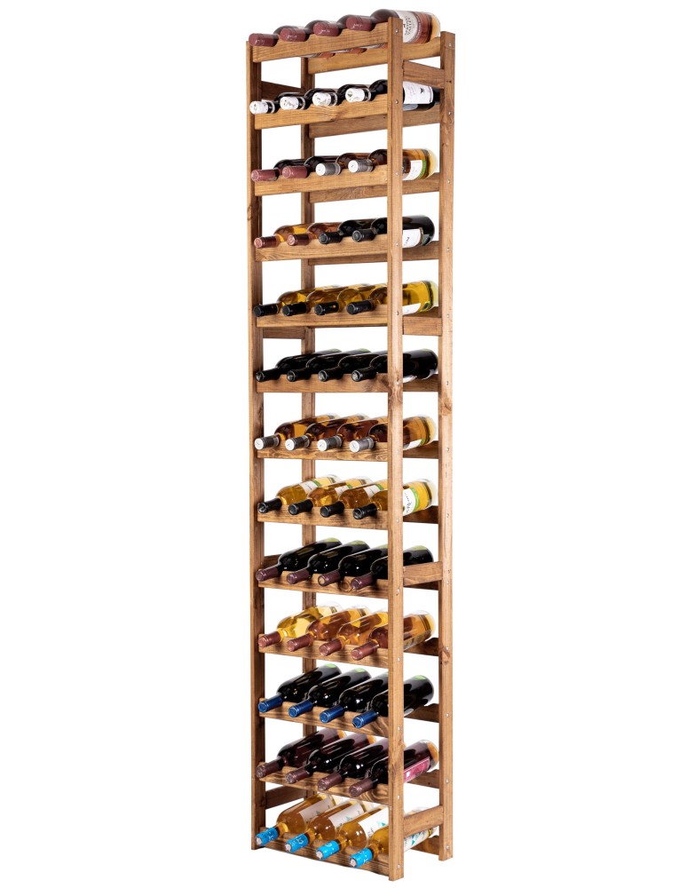 Regały - Drewniany regał na wino RW-1 /52 butelki/ Brązowy - product b2b.wamar.biz 9