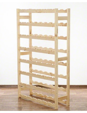 Regały - Drewniany regał na wino RW-1 /56 butelek/ Naturalny - product 4