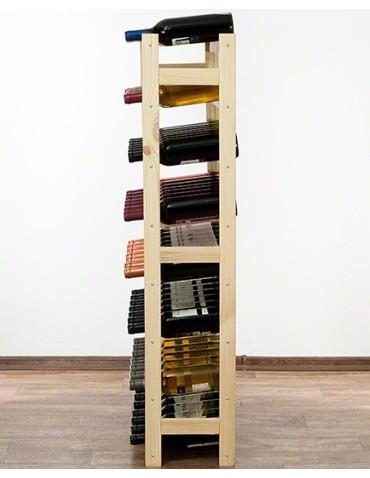 Regały - Drewniany regał na wino RW-1 /56 butelek/ Naturalny - product 5