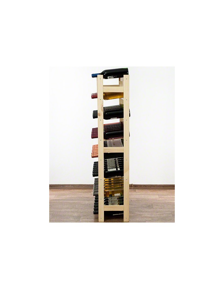 Regały - Drewniany regał na wino RW-1 /56 butelek/ Naturalny - product b2b.wamar.biz 5
