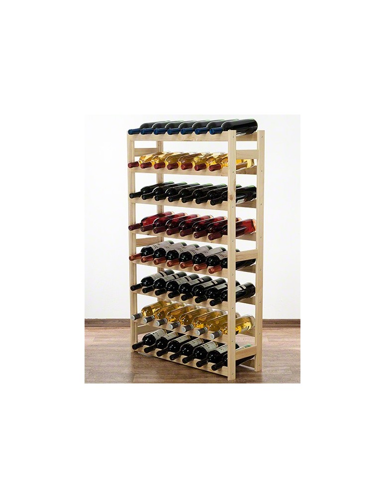Regały - Drewniany regał na wino RW-1 /56 butelek/ Naturalny - product b2b.wamar.biz 6