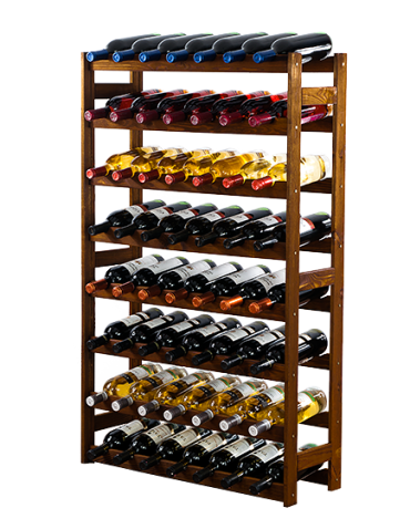 Drewniany regał na wino RW-1 /56 butelek/ Brązowy - product 2