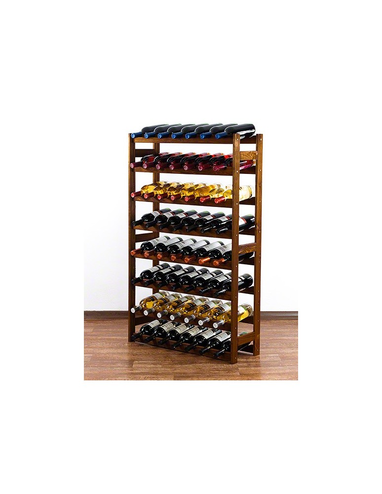 Regały - Drewniany regał na wino RW-1 /56 butelek/ Brązowy - product b2b.wamar.biz 4