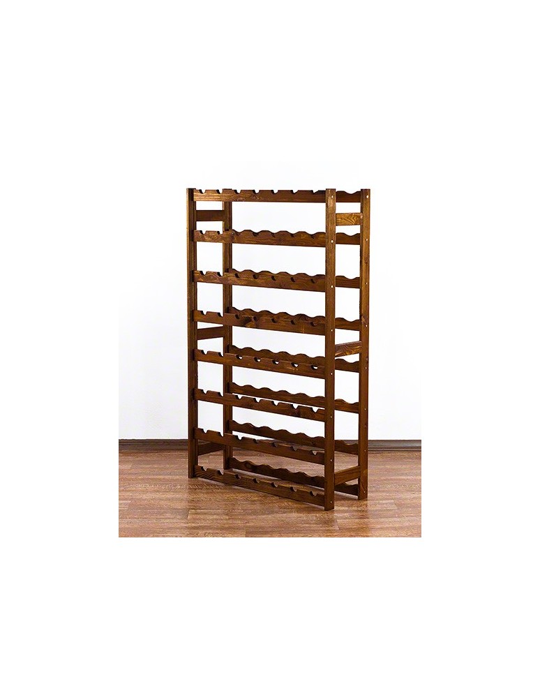 Regały - Drewniany regał na wino RW-1 /56 butelek/ Brązowy - product b2b.wamar.biz 8