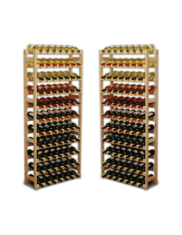 Regały - Drewniany regał na wino RW-1 /77 butelek/ Naturalny - product b2b.wamar.biz 1