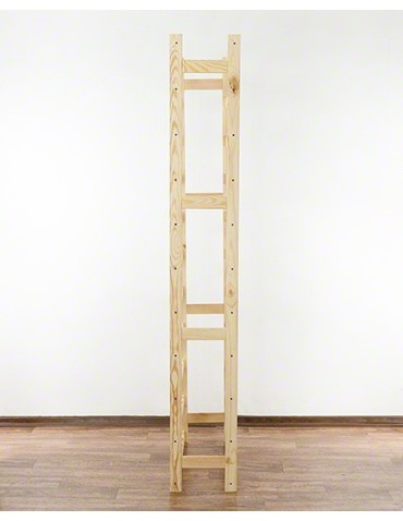 Regały - Drewniany regał na wino RW-1 /77 butelek/ Naturalny - product 4